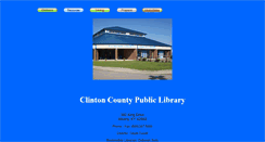 Desktop Screenshot of clintoncountypubliclibrary.org