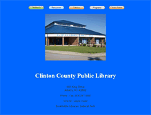 Tablet Screenshot of clintoncountypubliclibrary.org